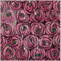 Textile design, rose and teardrop, Hunterian Museum and Art Gallery, University of Glasgow.jpg